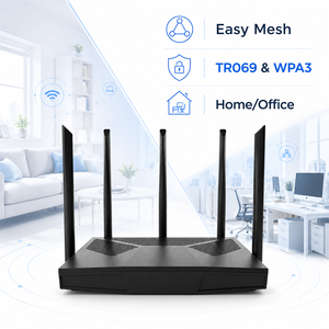 แบรนด์ใหม่ไวไฟ7เราเตอร์ BE5000ไฮเทคคู่5G 2.4G R750G เราเตอร์รองรับ OpenWrt ตาข่ายง่าย - Product Image 6