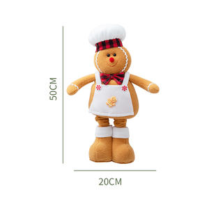 2025 vente chaude décorations de noël poupées <span class=keywords><strong>chef</strong></span> poupées décorations de fête ornement de noël noël pain d'épice homme poupées - Product Image 2
