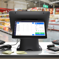 Terminal de commande tablette en forme de L L156 Android 13/Win10, vertical/horizontal, pour recettes électroniques, Google GMS, garantie 3 ans