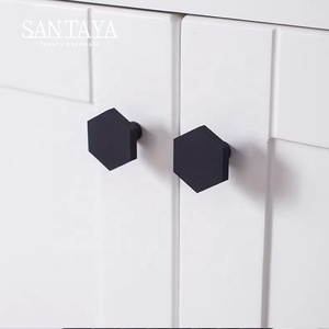Santaya <strong>Matte</strong> <strong>Black</strong> Brass Handles Kitchen Cabinet <strong>Pulls</strong> Bedroom Wardrobe Drawer <strong>Knobs</strong> Furniture Handle - Product Image 5