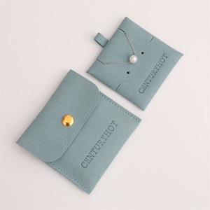 Petit sac en velours suédé avec cordon de serrage, pochette cadeau, sacs personnalisés pour perruque, collier, emballage de bijoux en velours - Product Image 6