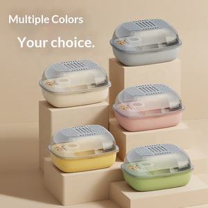 USMILEPET Cage à <span class=keywords><strong>hamster</strong></span> très vendue en plastique transparent panoramique de luxe <span class=keywords><strong>extra</strong></span> <span class=keywords><strong>large</strong></span> Villa Nid d'ours en or Fournitures pour animaux de compagnie - Product Image 5