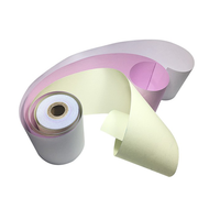 Venta caliente 75mm * 60mm caja registradora Pos/ATM papel 2 capas rollos de papel de recibo térmico sin carbón