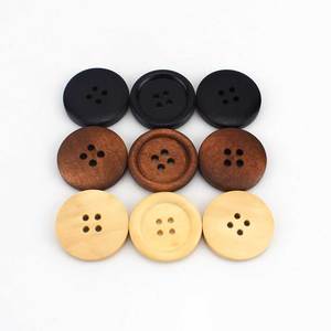 Deepeel BP003 11-15Mm Tự Làm Áo Len Áo Khoác Phụ Kiện May Mặc Nút Gỗ Tròn 4 Lỗ Tự Nhiên - Product Image 3