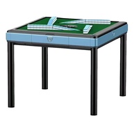 Table de Mahjong Moderne en Métal 110V, Entièrement Automatique, Pliable, Silencieuse, avec Conception de Montagnes Russes Rotatives et Fonctionnalités Sparrow Bass