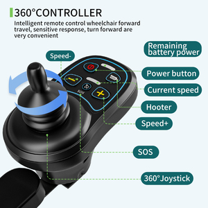 Silla de ruedas eléctrica automática inteligente de lujo portátil ligera con batería de litio para discapacitados o ancianos - Product Image 5