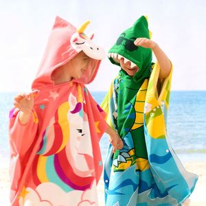 Serviette de plage pour enfants, impression numérique de haute qualité, 100% coton, couleurs vibrantes - Product Image 1