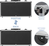 Koper Keras 20 Inci Ideal untuk Penyimpanan Sistem Mikrofon Nirkabel & Transportasi Peralatan Kamera, Terbuat dari Aluminium Alloy yang Kokoh