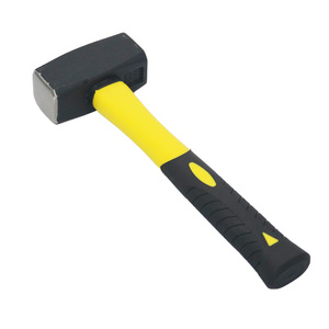 Marteau à clous <span class=keywords><strong>de</strong></span> qualité industrielle avec manche en plastique, forme ronde, poignée profilée, personnalisable, OEM, marteau à pierre - Product Image 3