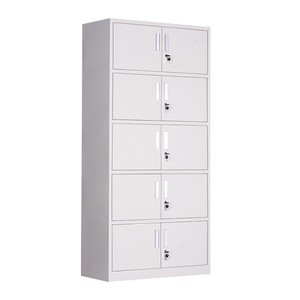 Meubles de bureau commerciaux Armoires de classement en fer Armoires de rangement en métal KD Casier de garde-robe en acier multicouches avec étagères - Product Image 2