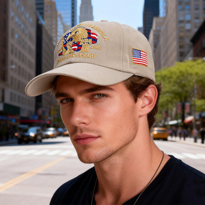 หมวกเบสบอลธีมวันชาติสหรัฐอเมริกาครบรอบ 250 ปี ขายส่ง หมวกแก๊ปธงชาติอเมริกันสำหรับวันชาติ 4 <span class=keywords><strong>กรกฎาคม</strong></span> ของตกแต่งวันหยุด - Product Image 2