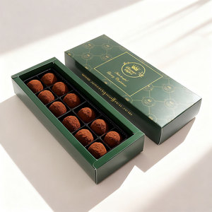 Cửa sổ trong suốt thân thiện với môi tái chế giấy tráng miệng hộp cho cupcake bánh nướng xốp bánh ngọt Cookies-Bông Tuyết sắc nét nướng Truffle hộp - Product Image 3