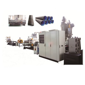 Máquina de Extrusión de Tuberías DWC, Tubería Corrugada de <span class=keywords><strong>Doble</strong></span> <span class=keywords><strong>Pared</strong></span> de HDPE para Drenaje y Aguas Residuales Industriales - Product Image 1
