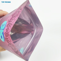 Fermeture à glissière en plastique mylar imprimé sur mesure 3.5 sacs d'emballage pour biscuits support refermable emballage alimentaire à fermeture à glissière pour emballage alimentaire pour biscuits