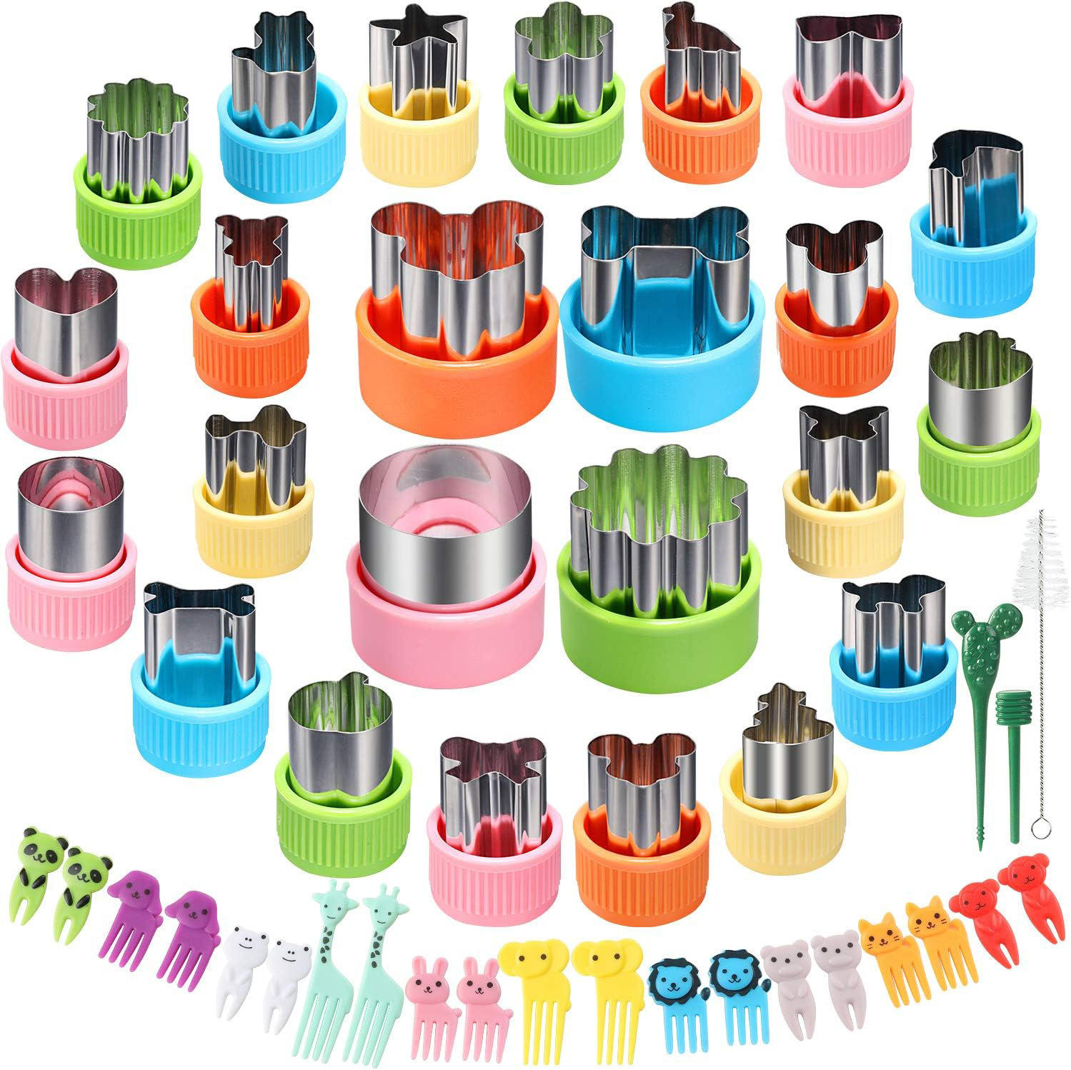 Color optional - 47-piece set of fruit cutting die