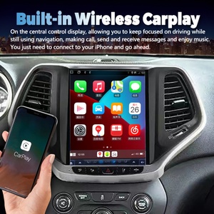 เครื่องเล่นวิดีโอหน้าจอ10.4 "IPS สำหรับ Jeep Cherokee ระบบนำทาง2014 2019จีพีเอสแอนดรอยด์สเตอริโออัตโนมัติ QLED 5G ไร้สาย CarPlay - Product Image 5