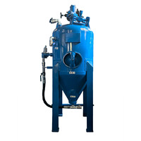 Machine de sablage abrasif industrielle de type ouvert, vente en gros, sablage mixte pour le nettoyage des surfaces métalliques lourdes