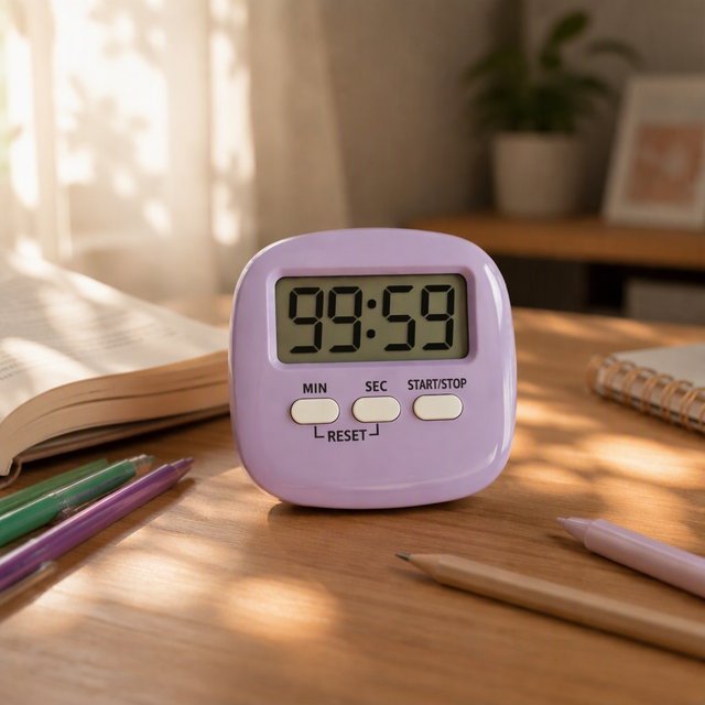 Portable Electronic Colorful Plastic Loud Alarm Digital Timer with LCD Magnet Desk Stand Time Management Tool for Study Students