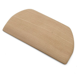 Semicircle Food-grade Wood Dough Scraper Flour Dough Cutter Without Scratch Fingers