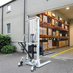 Hangcha用新品2トン手動パレットスタッカー2m歩行者用油圧ポンプリフトレストラン用機械修理店小売 - Product Image 1