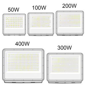 Reflectores <span class=keywords><strong>LED</strong></span> Impermeables IP65 de 50W <span class=keywords><strong>100W</strong></span> 200W 300W 400W de Alta Luminosidad para Exteriores, de Aluminio Fundido a Presión, 100V-265V - Product Image 1