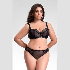 <span class=keywords><strong>Lingerie</strong></span> en dentelle transparente Wenshuo, fabrication directe, soutien-gorge push-up en coton grande taille, vente en gros, <span class=keywords><strong>lingerie</strong></span> brodée, logo personnalisé - Product Image 3