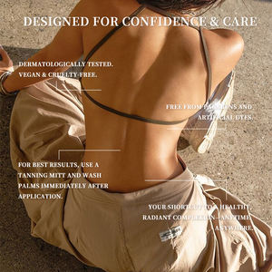 Mousse corporelle autobronzante instantanée à la vitamine Vera, label privé, teinte brun foncé, logo personnalisable, lotion à la noix de coco moyenne - Product Image 5