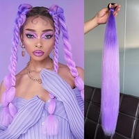 Perruque queue de cheval tressée colorée avec élastique, nouée à la main, pour Halloween