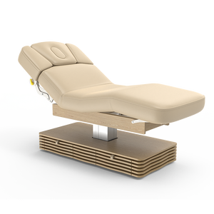 Table de massage électrique réglable de luxe CND-B Ness, design moderne, décoration en bois pour salon, institut de beauté - Product Image 5