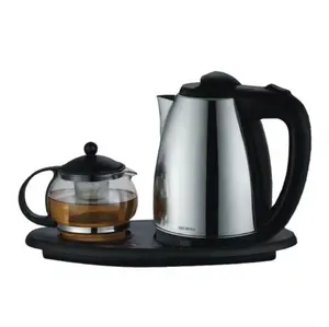 Kitchen appliances best-selling tea maker machine tray combined glass teapot electric kettles