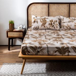 Ensemble de draps en coton style hôtel et maison, lit double, literie, 2 taies d'oreiller, fabricant indien, export, prix de gros - Product Image 3