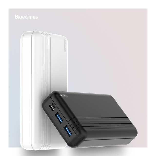 Bluetimes Brand Costom Logo Power Bank 20000mah Portable Battery Charger Use for Phone for Anker Power Bank