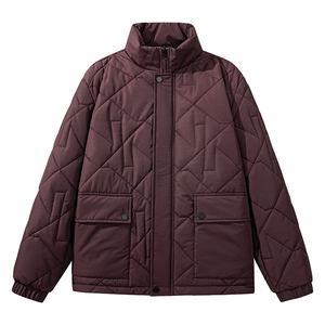 2026 Custom Fashion Unisex Canvas Puffer <b>Jacket</b> with Cotton <b>Filling</b> Letter Pattern Winter - Product Image 2