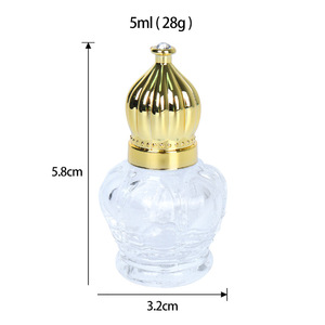Flacon de parfum Crown Ball 6 ml, échantillon portable, perle de verre, Walker, huile essentielle haut de gamme, vide, mini - Product Image 5