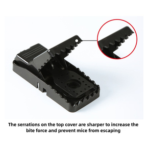 กับดักหนูแบบใช้ซ้ำได้ ขนาดเล็ก บรรจุภัณฑ์เดี่ยว ความไวสูง น้ำหนักไกประบึก 10-20 กรัม ผลิตจากวัสดุ ABS+โลหะ เป็นมิตรกับสิ่งแวดล้อม - Product Image 4