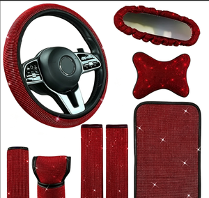 Housse de <span class=keywords><strong>volant</strong></span> de voiture en cuir véritable MELCO, luxe, toutes saisons, universelle, absorbant la transpiration, antidérapante - Product Image 2