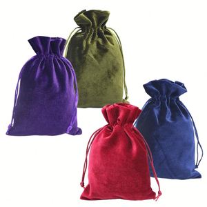 Sacs cadeaux à cordon de serrage, 15 couleurs assorties, sacs de fête de Noël, pochettes à bijoux - Product Image 1