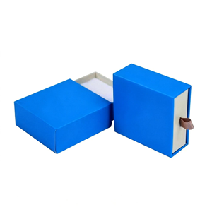 Luxury Two-Tone Rigid Drawer Gift Packaging Box Ribbon Pull Four-Color Printed UV Coated for Certified Custom Box Vietnam - Product Image 1