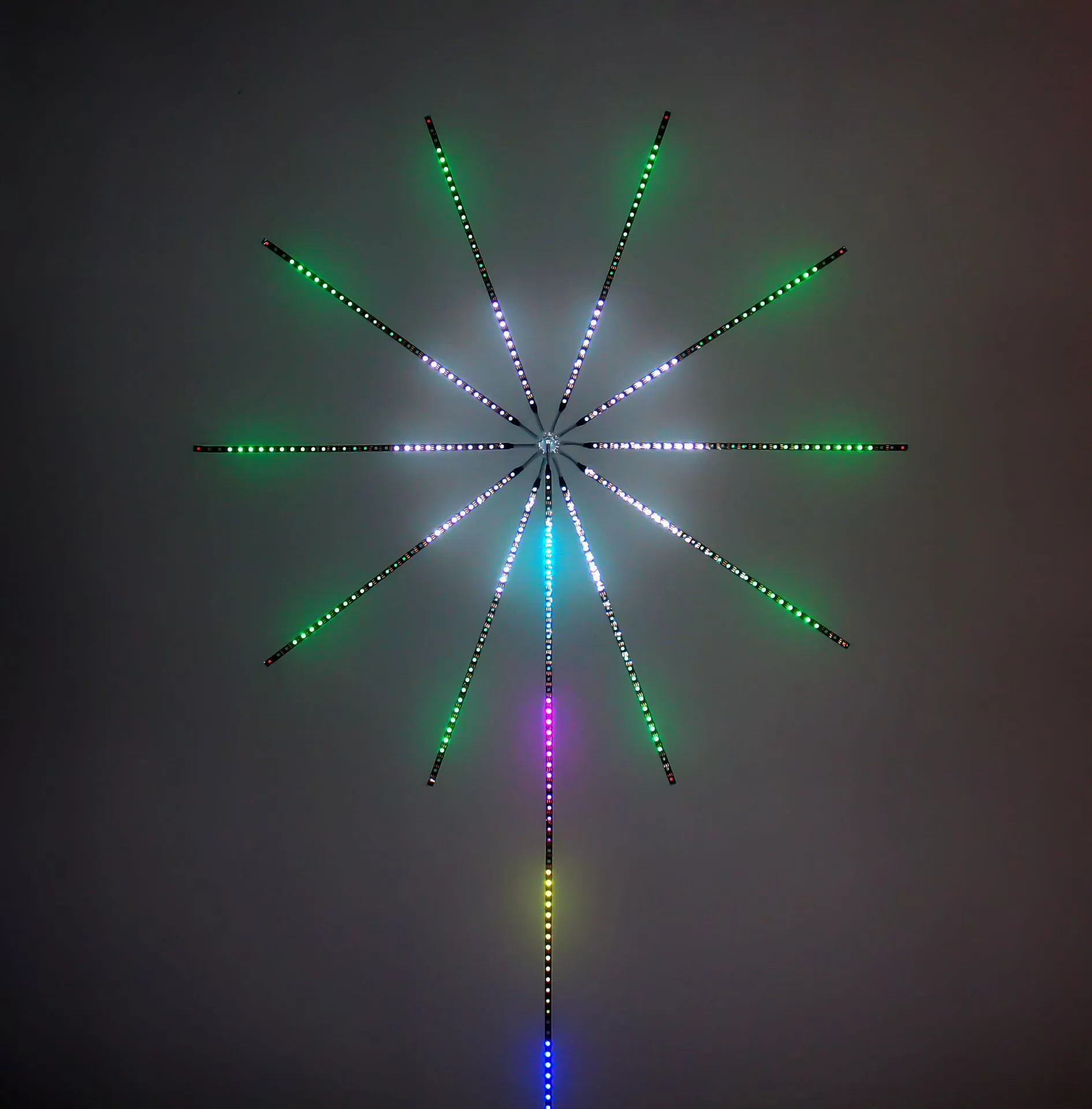 LED Firework Lights Remote Control DC 36V PCB Wall Fixing Music Digital Dream Color 2D Theme Park CE Certified IP65 CRI80