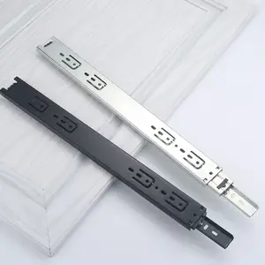 행 서랍 슬라이드 베어링 와이드 볼 베어링 채널 철 공장 슬라이드 서랍 1 구슬 8-16 인치 0.65mm 두께 및 35mm