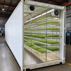 Erschwinglicher Hochleistungs-Hydroponik-Futtergras Vertikaler Gewächshaus-Futteranbaucontainer - Product Image 5