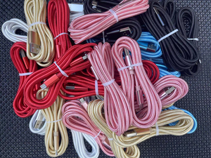 Cáp Dữ Liệu Sạc Nylon 2M Cho Iphone Cáp Sạc Nylon Type-C Cáp Dữ Liệu Bện 1 M Cho Android Sạc Nhanh Siêu Nhỏ - Product Image 2