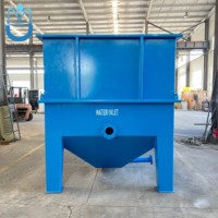 Clarificateur à lamelles en acier inoxydable 304 résistant à la corrosion 90m³/H avec média à plaques inclinées en PP PVC pour réservoir de sédiments des eaux usées industrielles