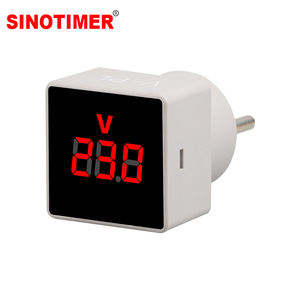 SINOTIMER V-PL EU Plug Digital AC Voltmeter 100-500V AC Mini Multi-meter Panel Meter CE/RoHS Certified - Product Image 1