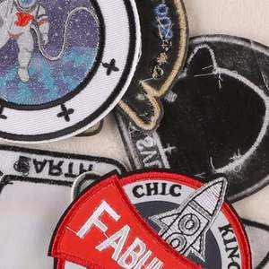 9 Parches Bordados 3D de Astronauta Personalizados, Adhesivos o Parches Tácticos de Tela Tejida para Gorra - Product Image 4