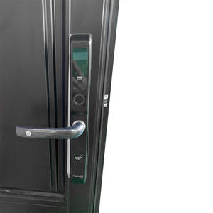 פנף מודרני דלת כניסה דלת כניסה צרפתית עץ נדנדה דלת עץ - Product Image 3