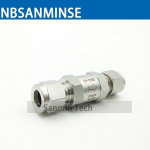 Vanne de retenue miniature haute pression en acier inoxydable SS316L pour milieux corrosifs - Product Image 4