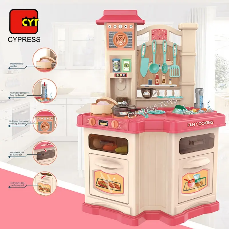 Cocina De Juguete Bộ Đồ Chơi Nhà Bếp Bằng Nhựa Lớn Đa Năng Cho Bé Gái