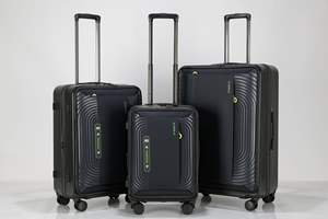 Valise écologique multifonctionnelle en thermoformage PC avec poche avant et chariot à tube métallique léger - Product Image 3