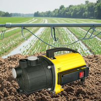 Pompe centrifuge auto-amorçante portable en plastique avec interrupteur marche/arrêt pour l'irrigation des jardins, l'eau domestique et le changement d'eau des bassins à poissons